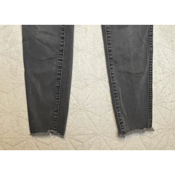 Madewell Jeans, Women's Size 26, Washed Black 10" High-Rise Skinny Button‎ Fly - Picture 4 of 6